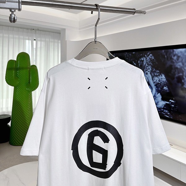 すぐ届 エムエム6 Tシャツ 激安 プリント コットン シャツ 半袖 Maz07968